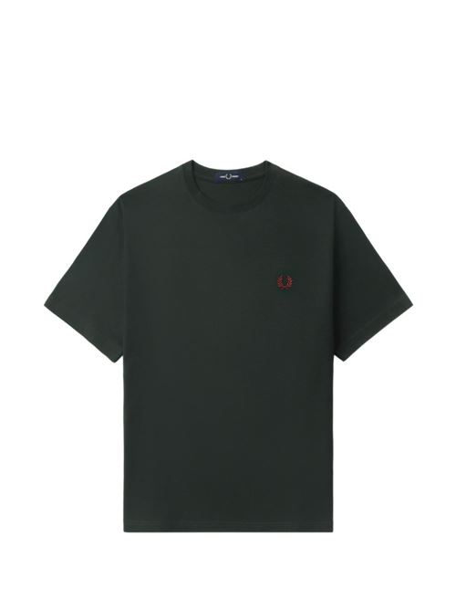 T-shirt uomo manica corta verde inglese FRED PERRY | M351930A
